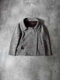 F/W 2009 Miu Miu Tweed Wool Double Breasted Jacket Grey Women - L