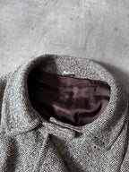 F/W 2009 Miu Miu Tweed Wool Double Breasted Jacket Grey Women - L