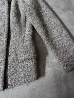 F/W 2009 Miu Miu Tweed Wool Double Breasted Jacket Grey Women - L