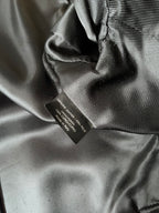 F/W 2001 Gucci by Tom Ford Leather Blazer Jacket Black Women - M