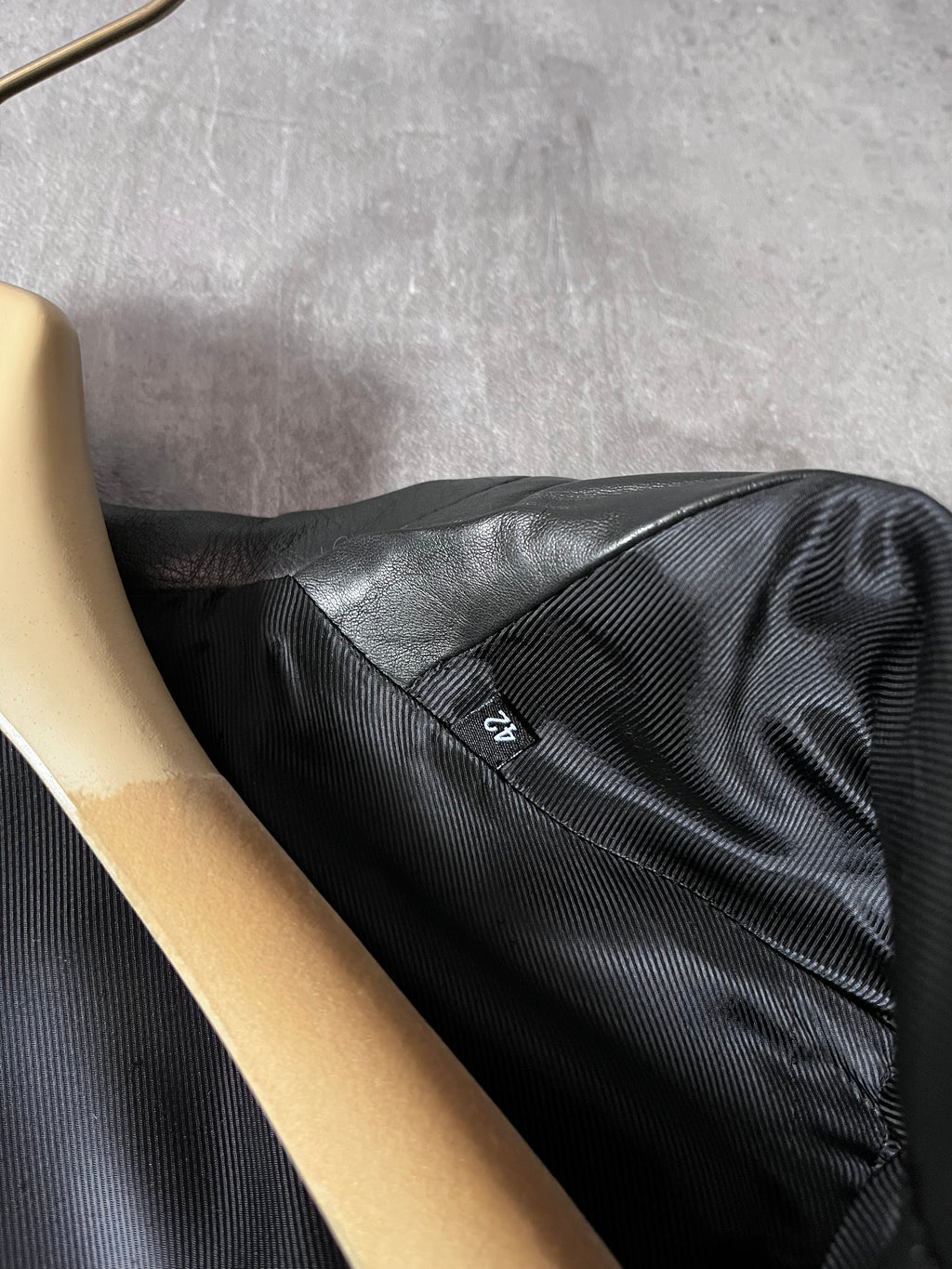 F/W 2001 Gucci by Tom Ford Leather Blazer Jacket Black Women - M