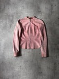 2000s Gucci by Tom Ford Suede Leather Jacket Pink Women - S