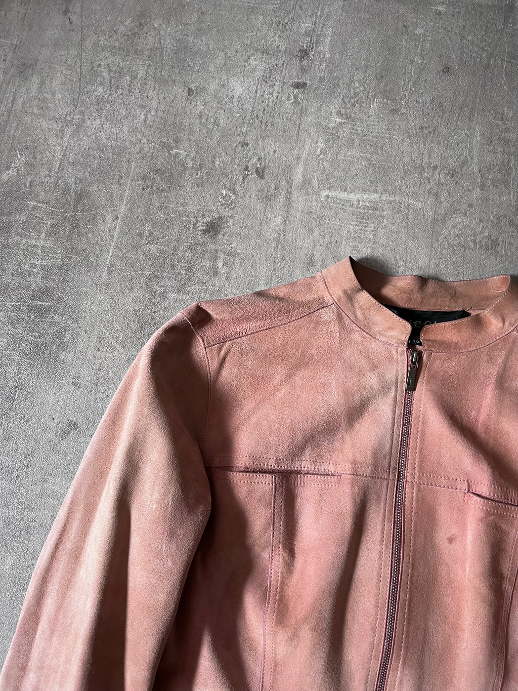 2000s Gucci by Tom Ford Suede Leather Jacket Pink Women - S