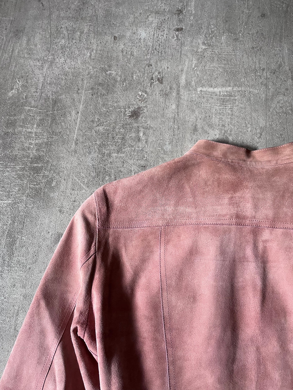 2000s Gucci by Tom Ford Suede Leather Jacket Pink Women - S