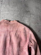 2000s Gucci by Tom Ford Suede Leather Jacket Pink Women - S