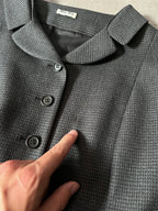 2008 Miu Miu Wool Set Suit Grey Women - M