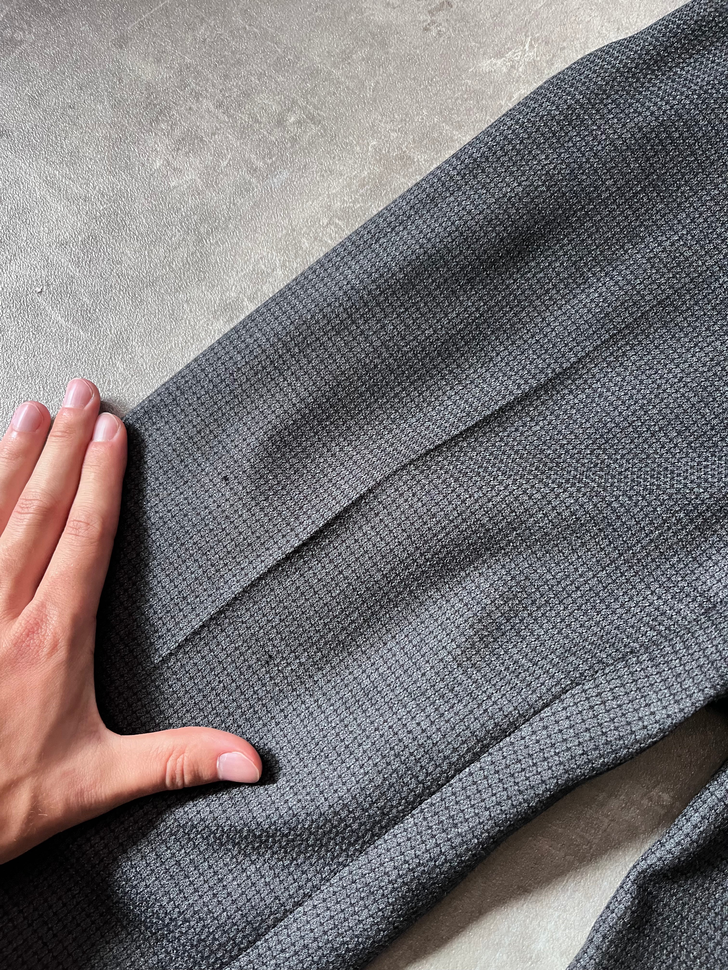 2008 Miu Miu Wool Set Suit Grey Women - M