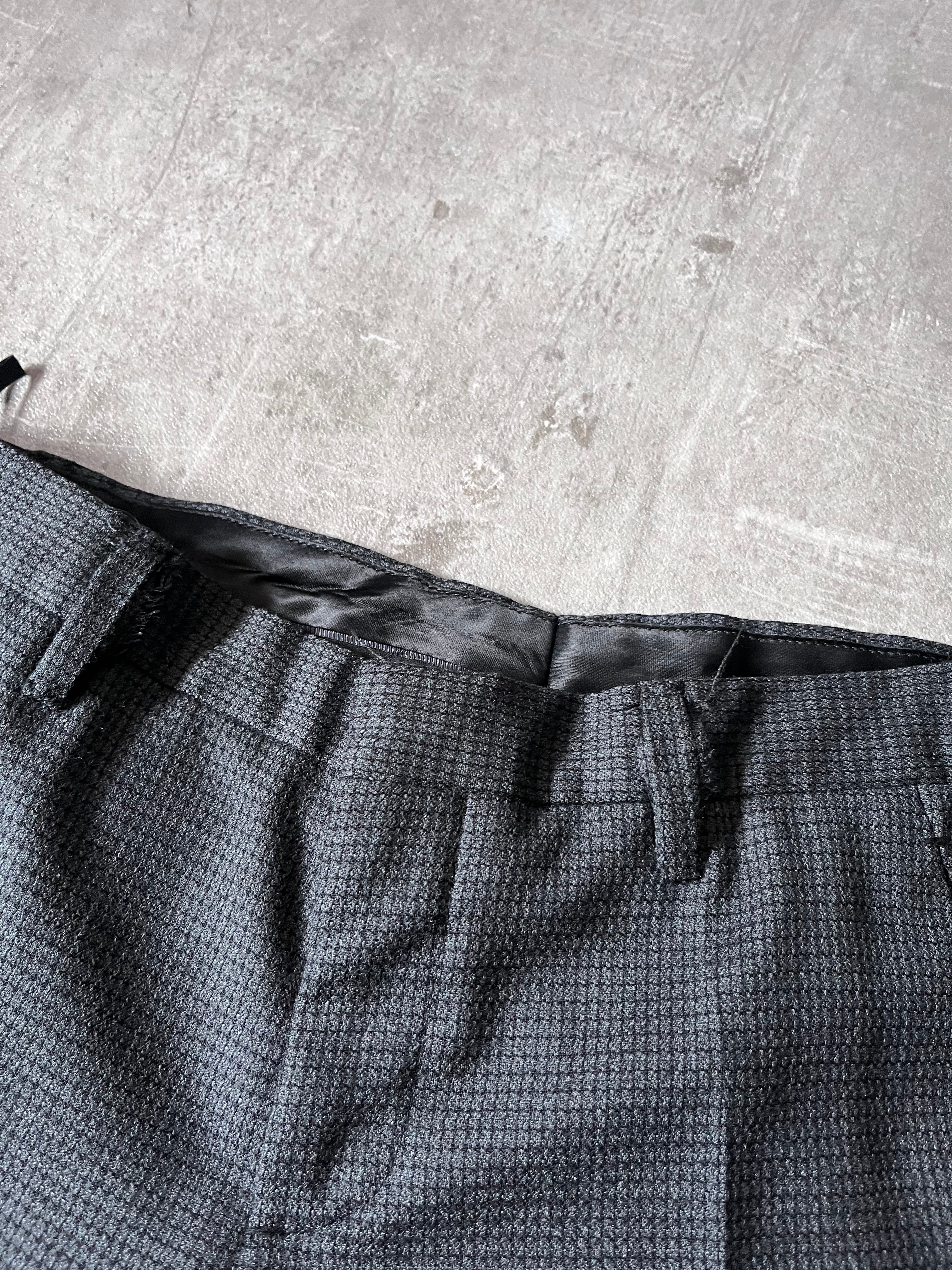 2008 Miu Miu Wool Set Suit Grey Women - M