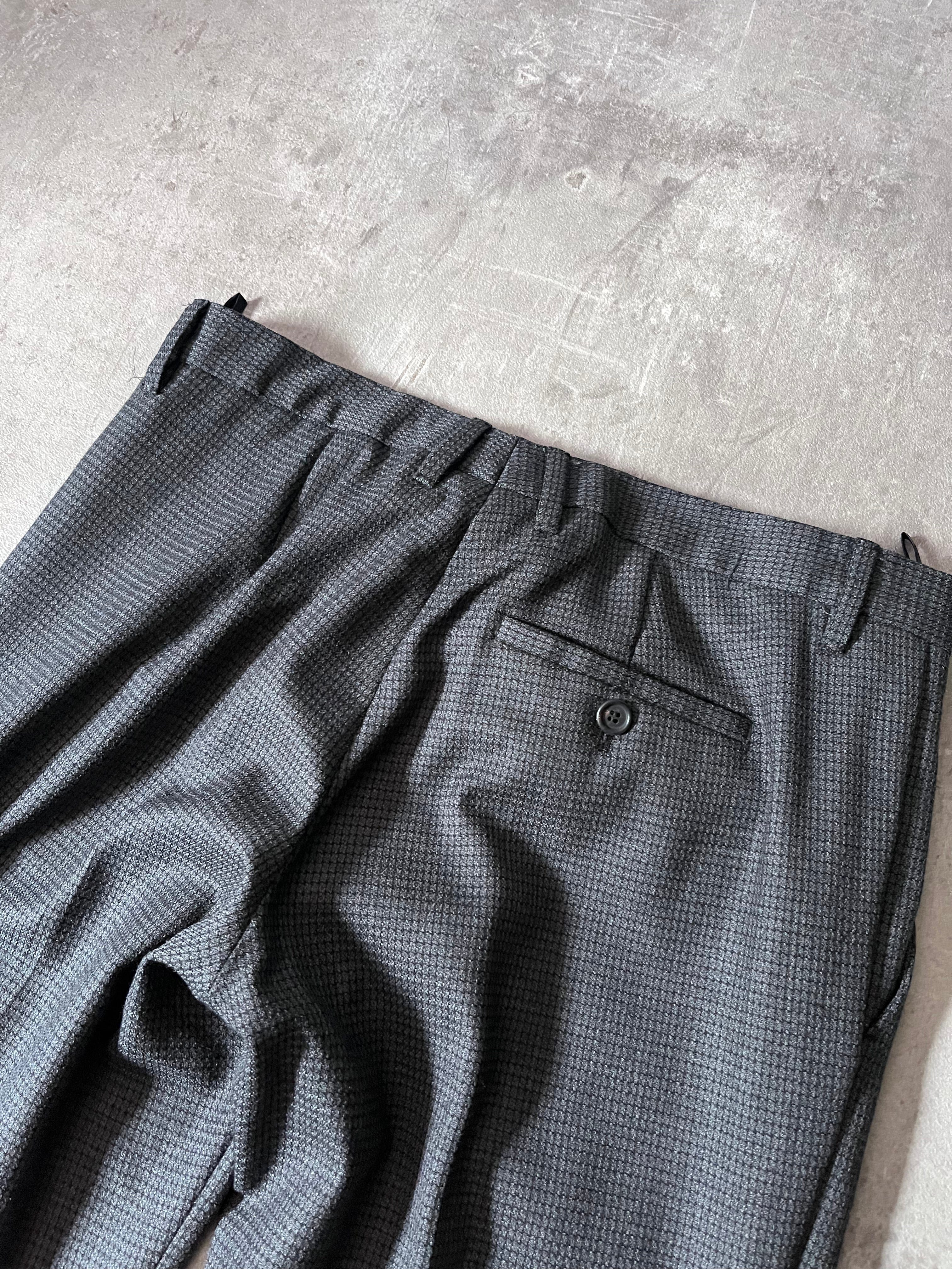 2008 Miu Miu Wool Set Suit Grey Women - M