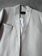 Isabel Marant Straight Cut Wool Coat Beige Women - M