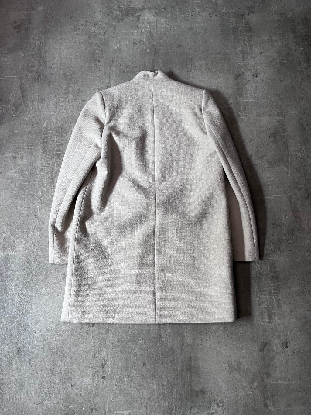 Isabel Marant Straight Cut Wool Coat Beige Women - M