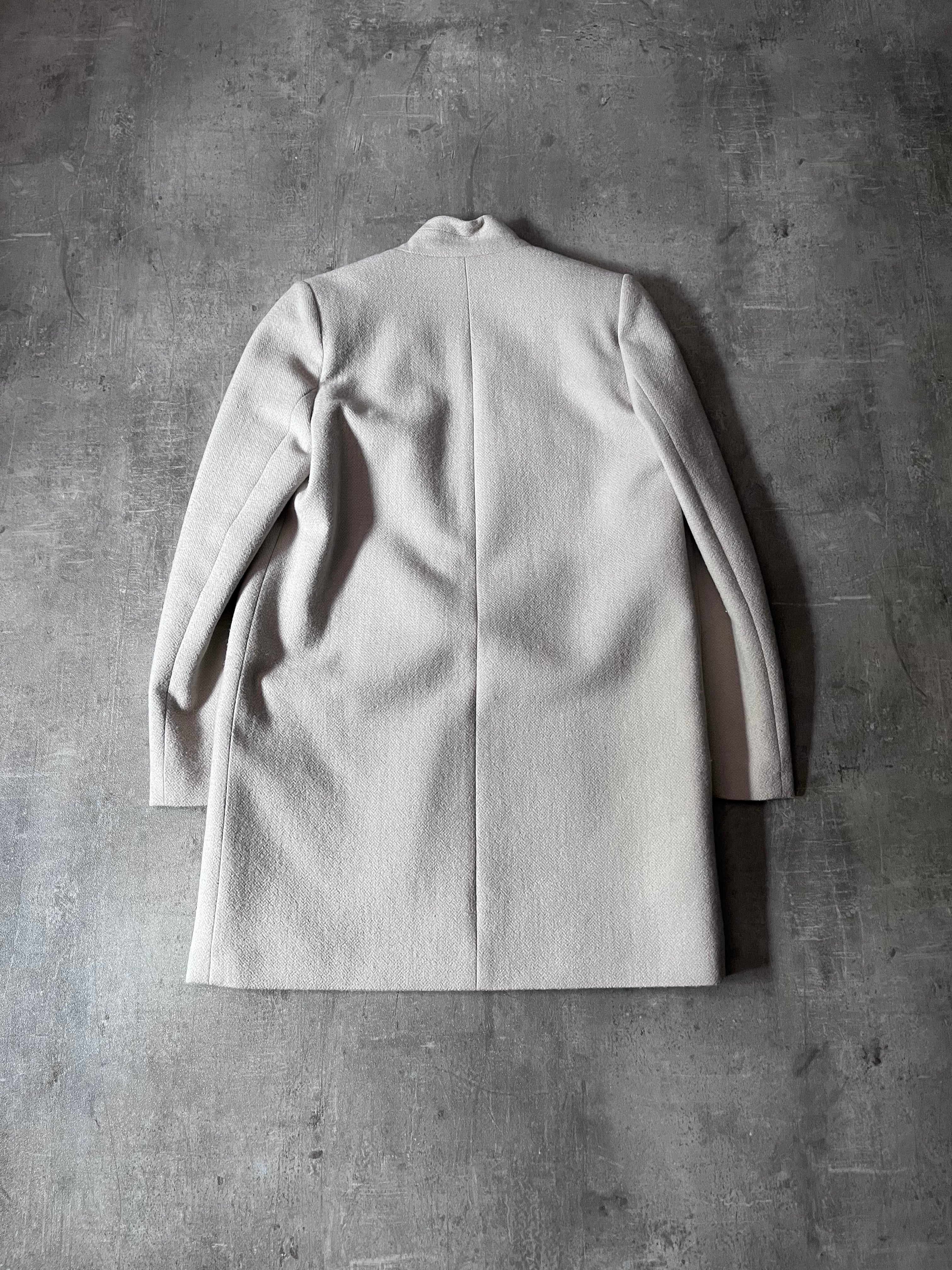 Isabel Marant Straight Cut Wool Coat Beige Women - M