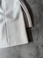 Isabel Marant Straight Cut Wool Coat Beige Women - M