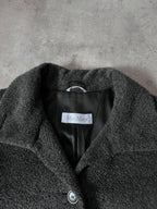 Max Mara Alpaca Wool Heavyweight Long Oversize Coat Grey Women - M
