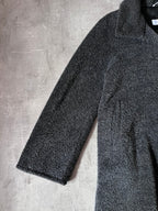 Max Mara Alpaca Wool Heavyweight Long Oversize Coat Grey Women - M