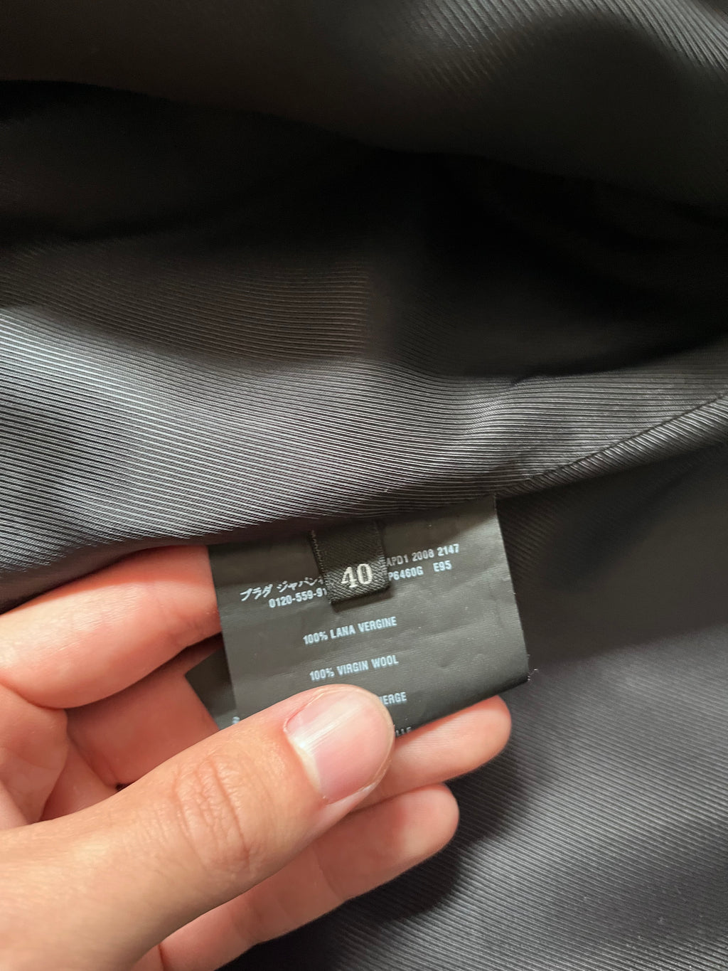 F/W 2008 Prada Heavy Straight Cut Wool Coat Grey Women - S