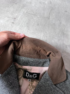 Dolce & Gabbana Tweed Wool Blazer Jacket Grey Women - M