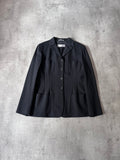 Max Mara Wool Formal Blazer Jacket Black Women - XL