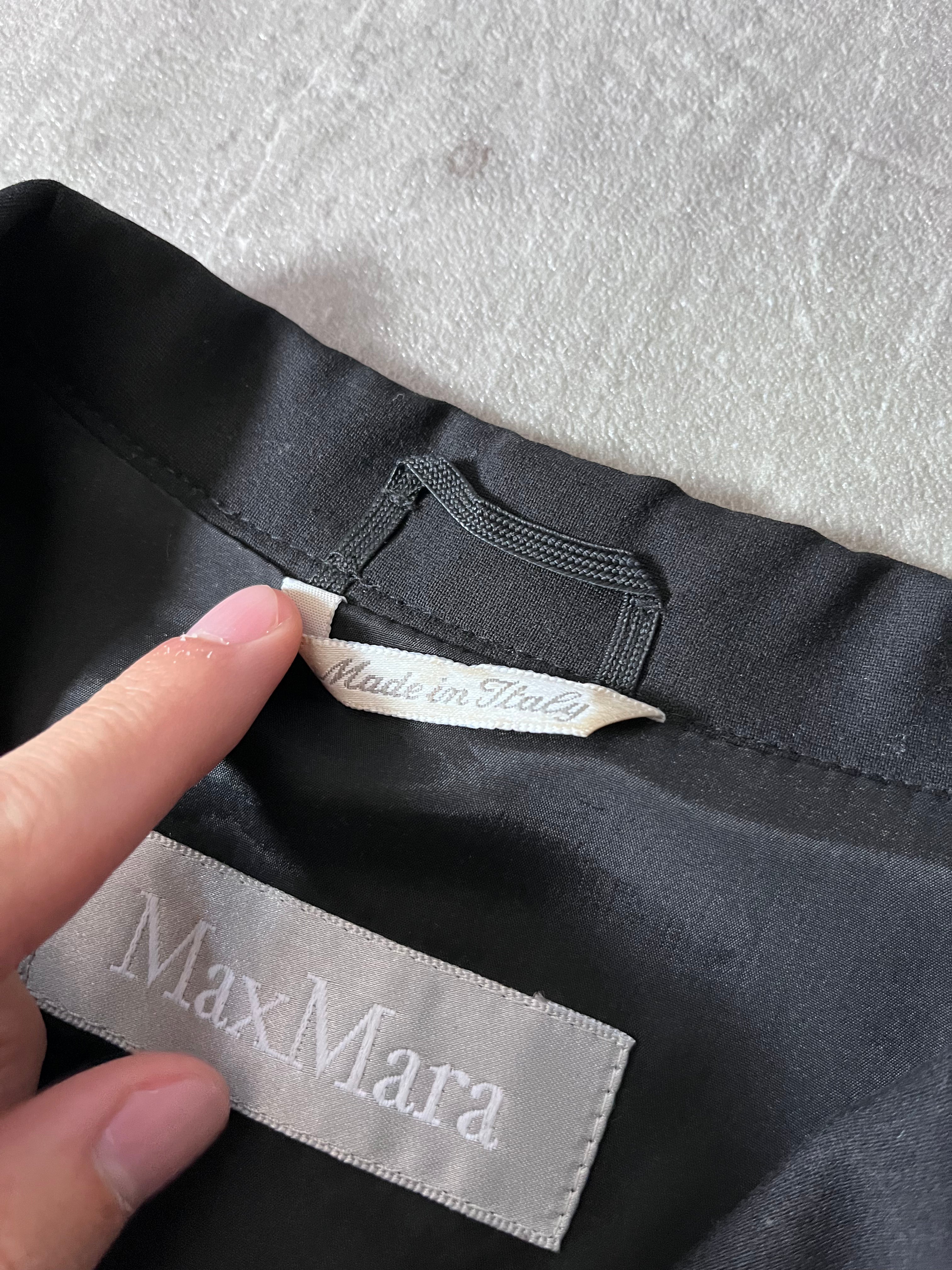Max Mara Wool Formal Blazer Jacket Black Women - XL