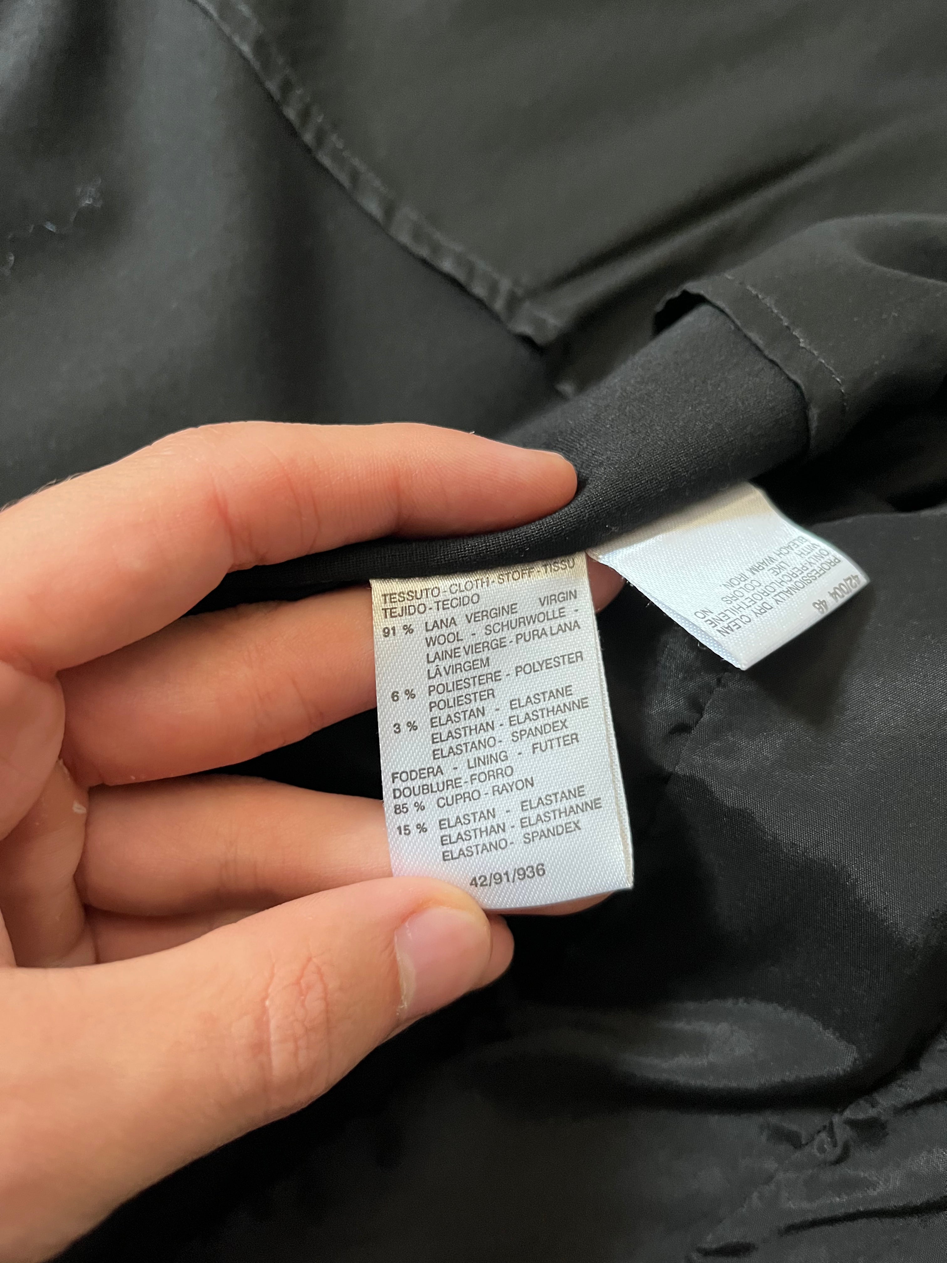 Max Mara Wool Formal Blazer Jacket Black Women - XL