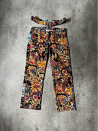 S/S 2000 Jean Paul Gaultier x Jean-Michel Basquiat All Over Print Pants Multicolor Unisex - M